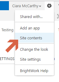  Site Contents