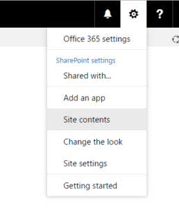 1. Site Contents