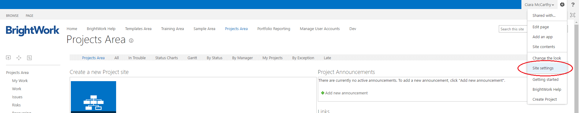 SharePoint Site Settings