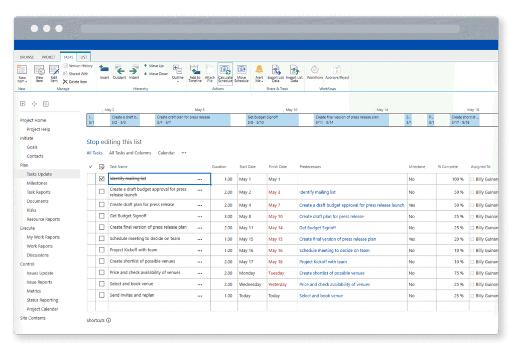 Project and Portfolio Management for Manufacturing