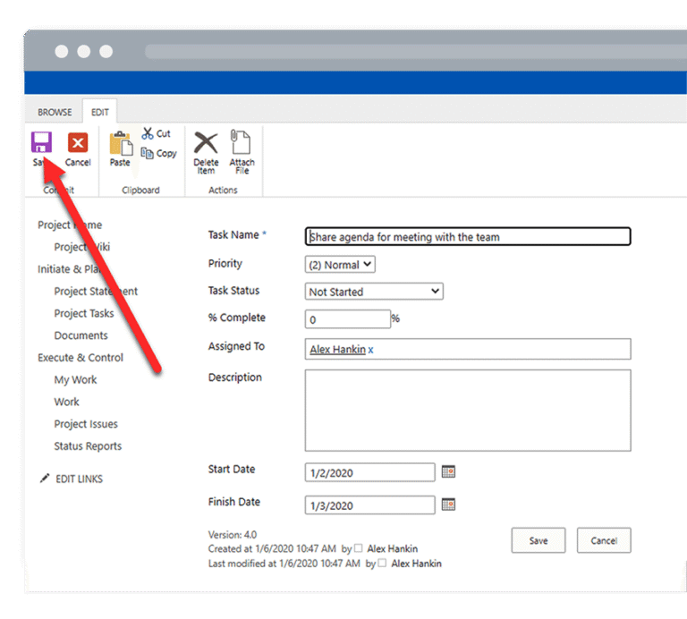 How to Manage Project Tasks on SharePoint [Template Included]