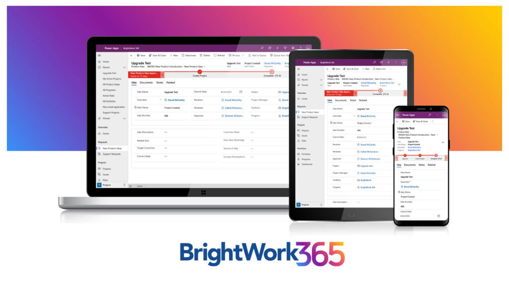 BrightWork 365 PPM solution New Release