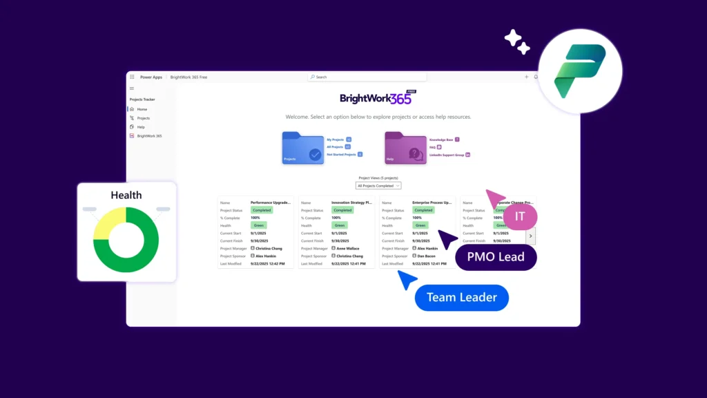 BrightWork 365 Free: Simple Project Tracking for Microsoft 365 Users