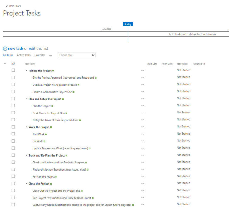 Sharepoint Task Examples How to Use SharePoint for Project Management