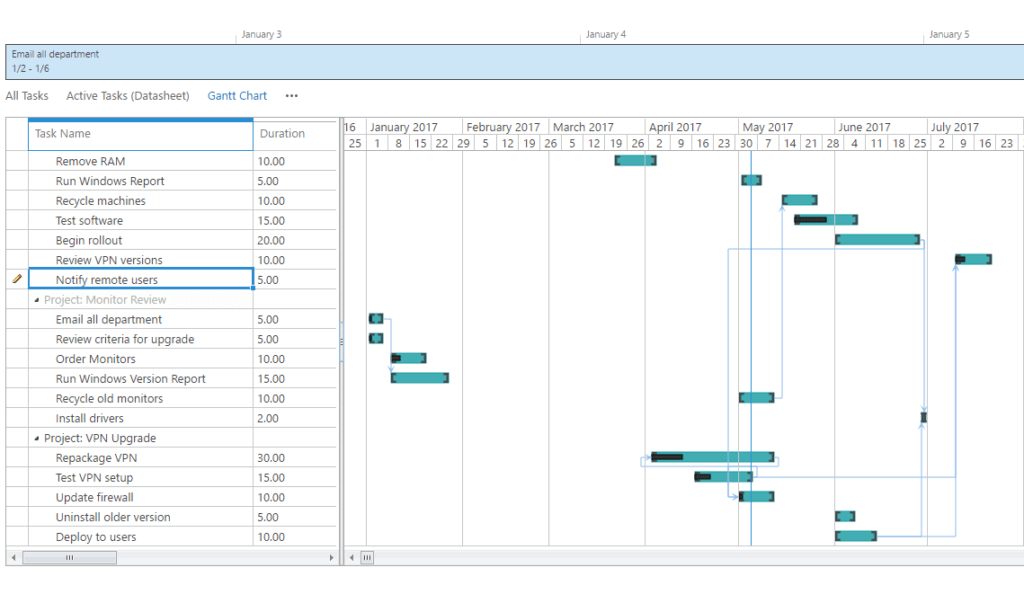 Inter-Project Dependencies