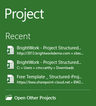 5. Open Other Project