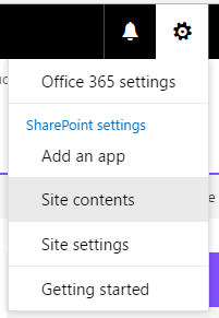 5. Site Contents