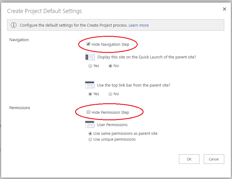 Create Project Wizard
