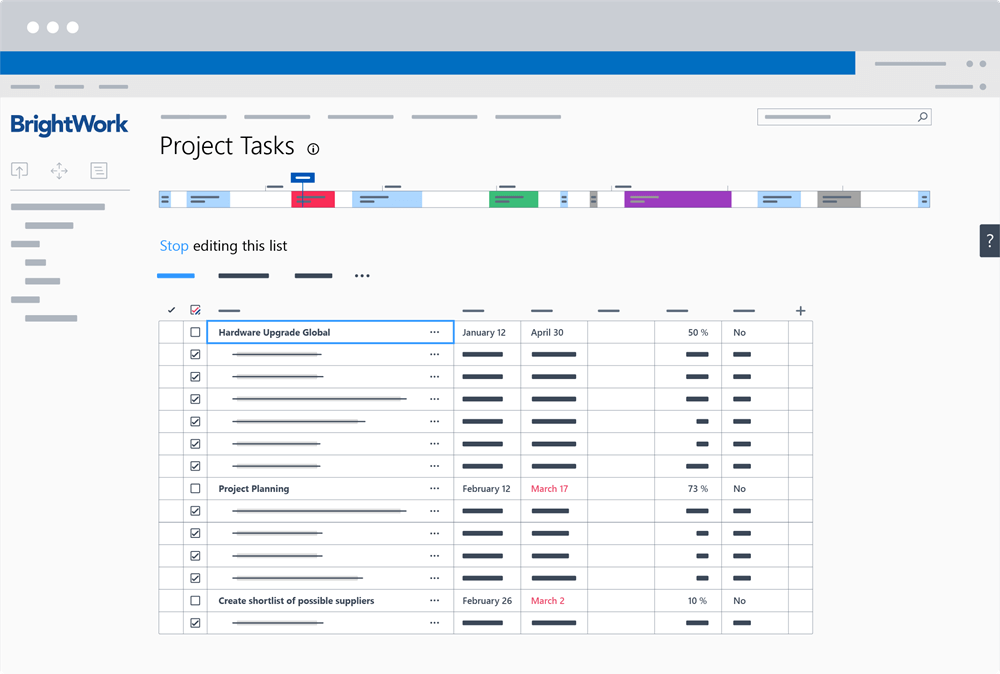 BrightWork SharePoint project task management 