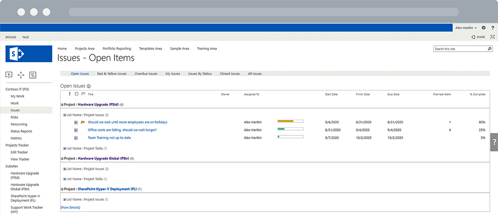 How to Track Project and Portfolio Resources in SharePoint