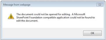Error Message NPAPI Cannot Open Document SharePoint Chrome