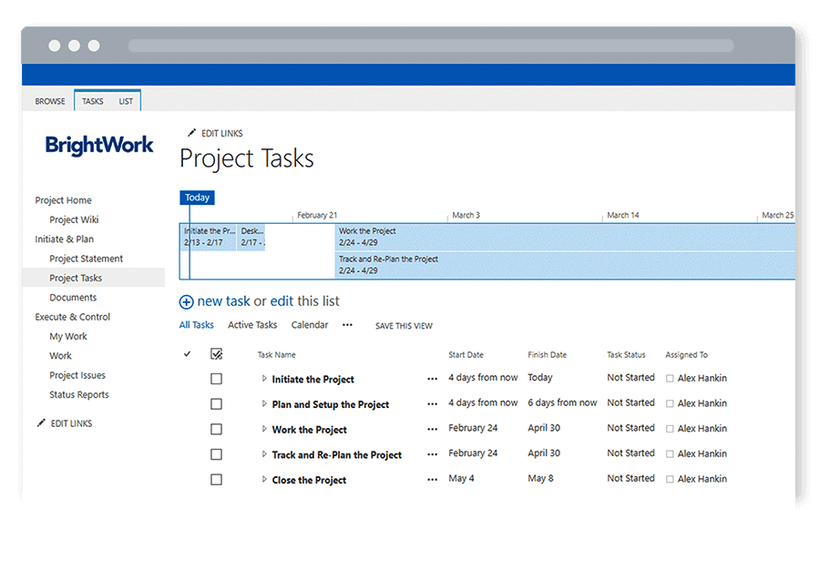 Free Template Task List