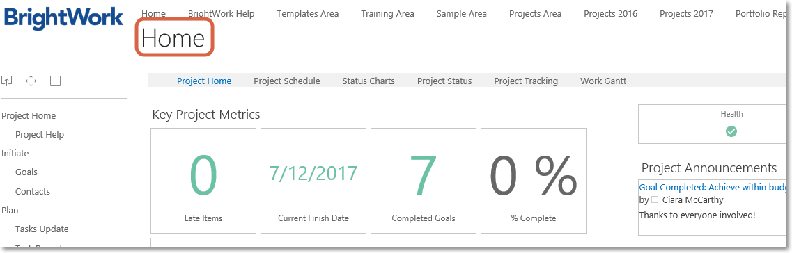 Home SharePoint BrightWork