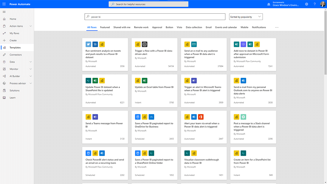 Microsoft Power Automate Power BI