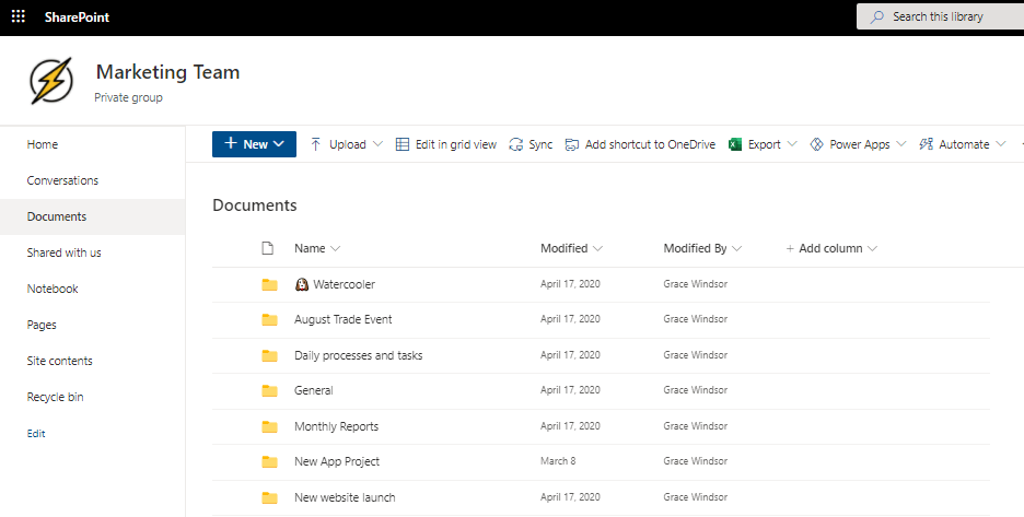 Microsoft Teams Channels Document Library SharePoint