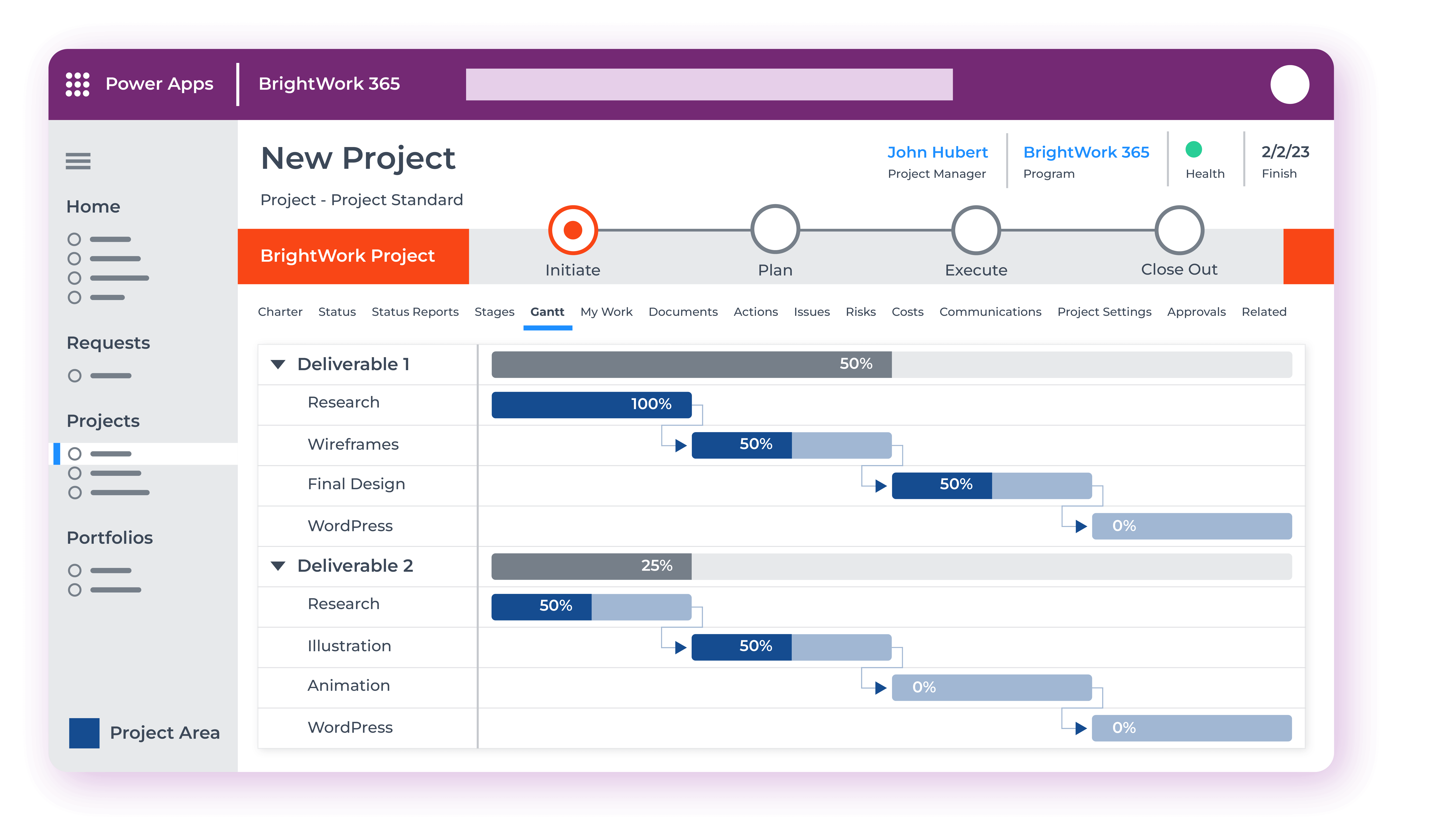 This project management system helps your engineering team track every  initiative