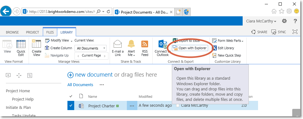 Open SharePoint Document Library in Internet Explorer