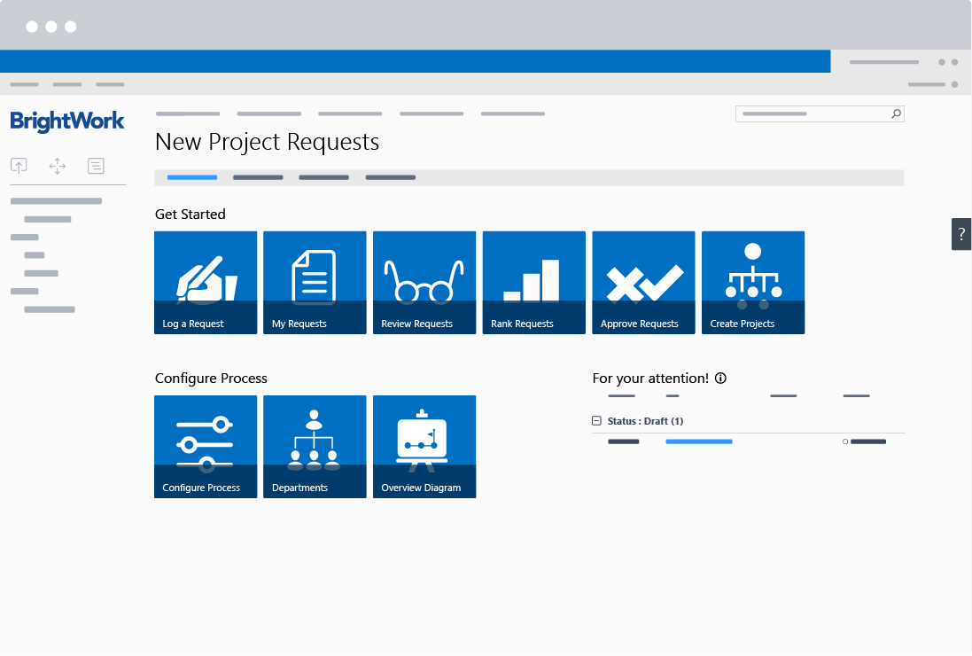 Project Request Management BrightWork 