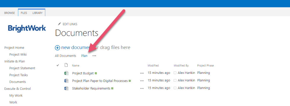SharePoint Document Library View