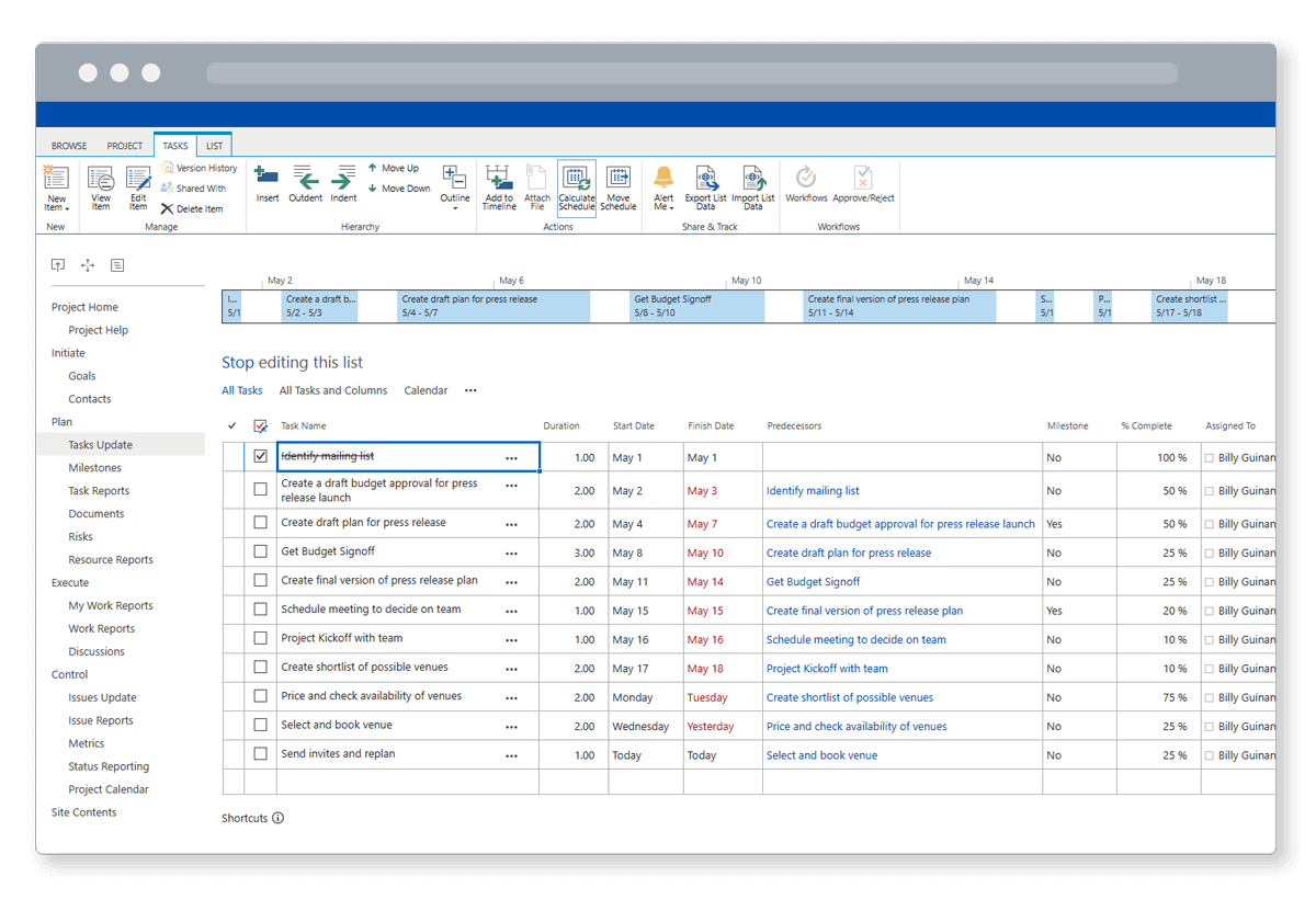 Using the BrightWork In-Browser Task Scheduler