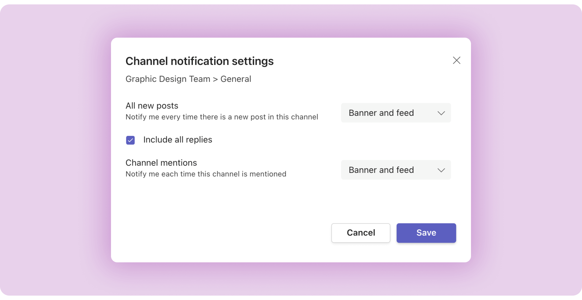 Turn off Notifications for a Channel or Chat