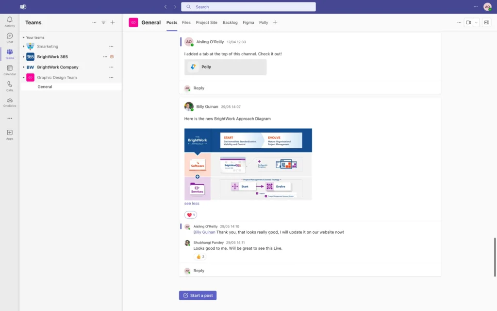 BrightWork 365 and Teams