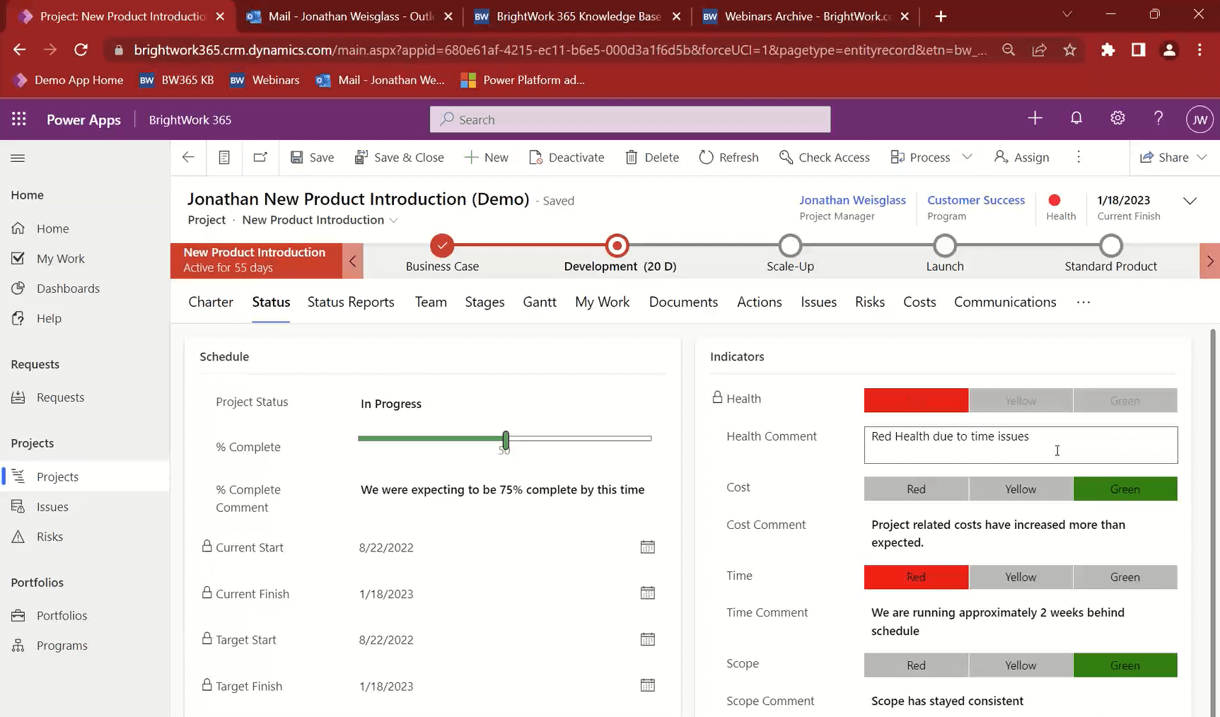 how to write a project outcome report