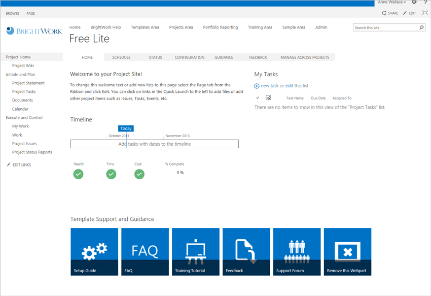 Free Project Management Template Now Available For Sharepoint 2013 Sharepoint 2013 Project Management Template Free