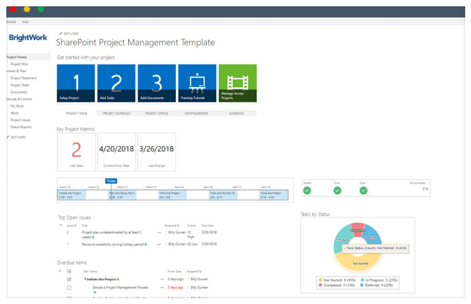 how to use sharepoint for project management sharepoint website