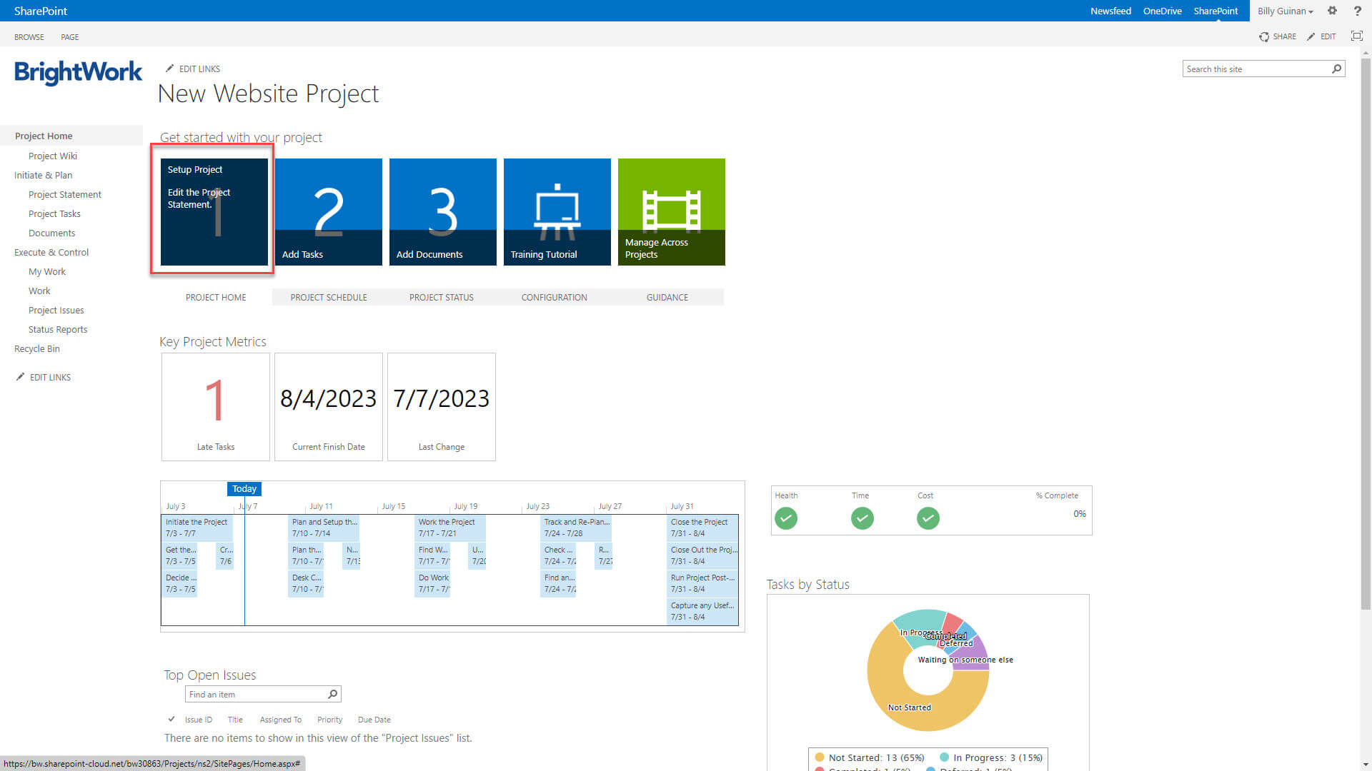 SharePoint site out of the box