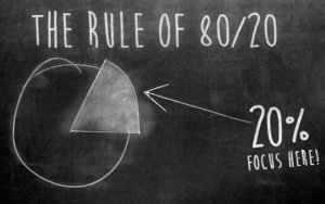 80/20 rule for Prioritizing Project Tasks
