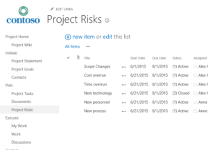 projects list template