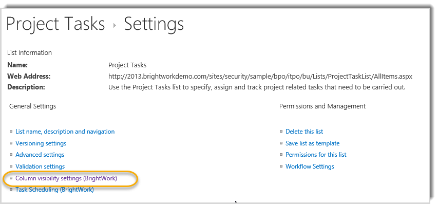 sharepoint task tracking settings