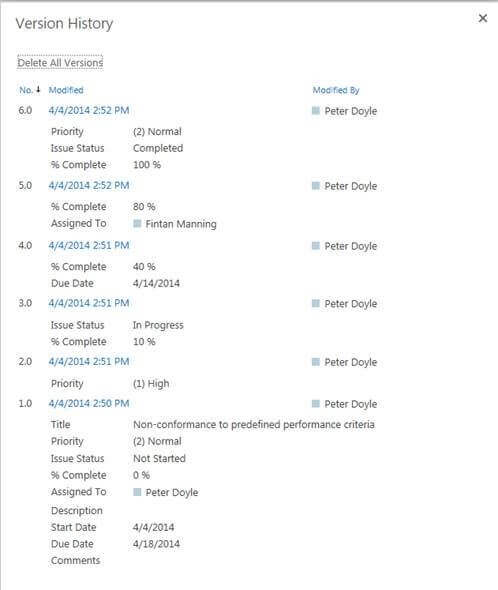version history 6