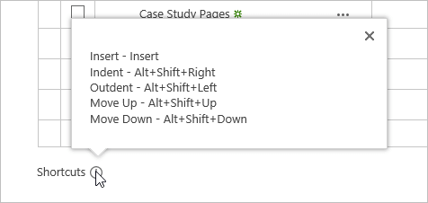 wbs-shortcuts